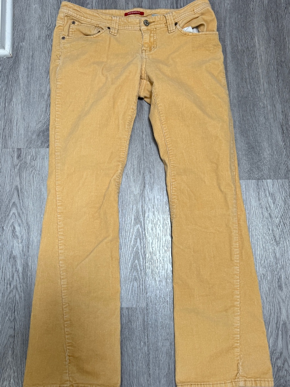 Vintage Union Bay Low Rise Corduroy Women's 11 Pocket Camel/Yellow Pants